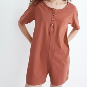 NWT Henley Pajama Romper Madewell Medium